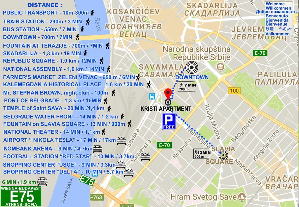 Kristi Lux Apartment Center Free Parking Fast Wifi Beograd Eksteriør bilde